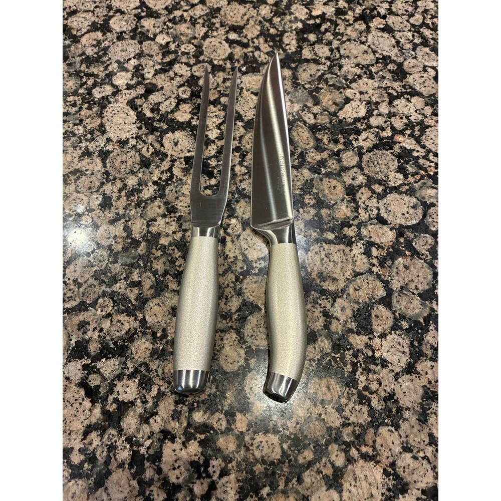 Oneida Preferred 2 Piece Set 8" Carving Knife & 8" Carving Fork Stainless Steel